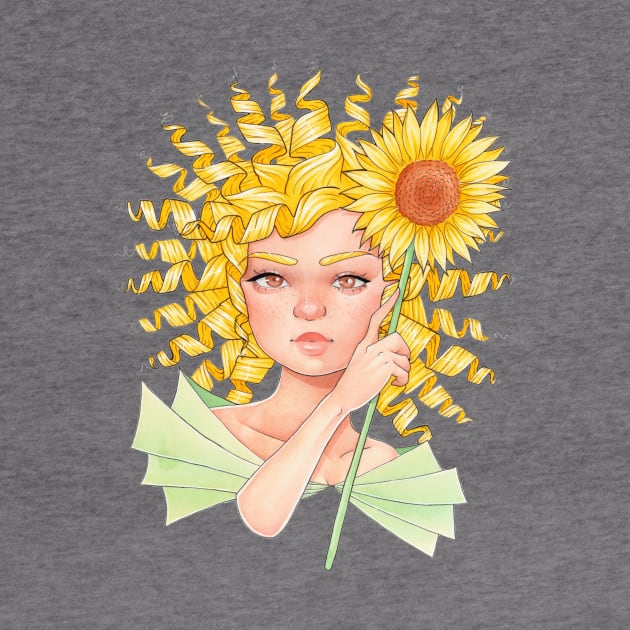 Sunflower Girl by Leonie Jonk